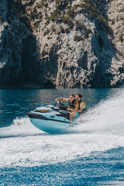 Alcudia: JetSki Tour Coll Baix beach & Caves (free Photos) - Leaving the marina and learning the controls