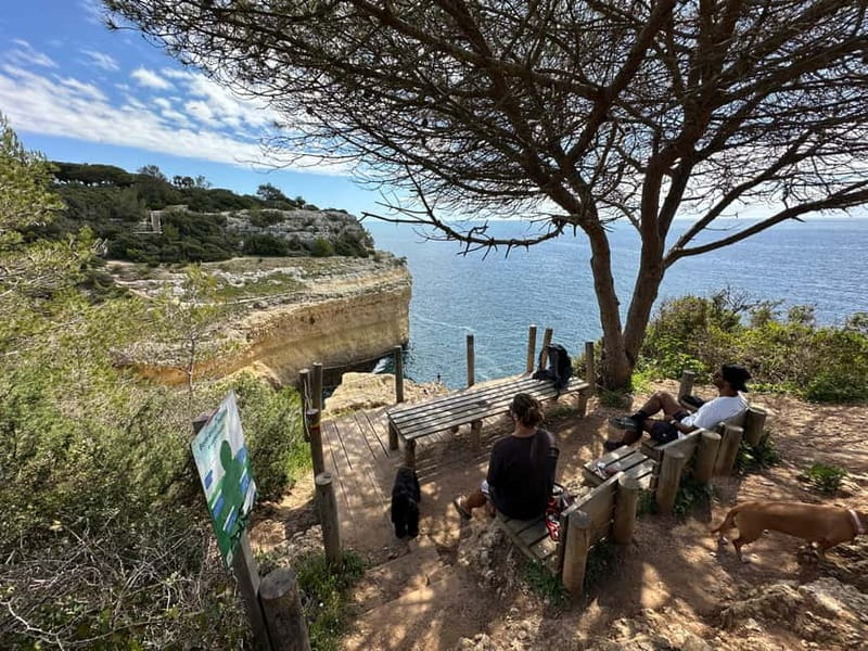 Algarve: 7 Seven Hanging Valley Hike Tour- Photos & Transfer - Carvalho Beach and the climb above Benagil