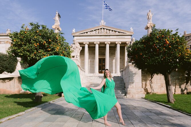 Athens Flying Dress Photo Shoot with a Professional Photographer - Acropolis views, old streets, and personal choices