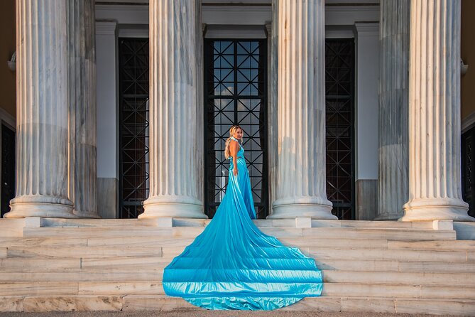 Athens Flying Dress Photoshoot - Why a flying dress works well in Athens