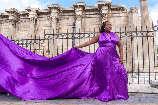 Athens Flying Dress Photoshoot - A quieter finish in the National Garden