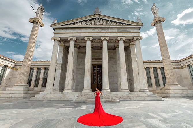 Athens: Flying Dress Photoshoot "Express Package" - Choosing a Gown From US 0 to 22
