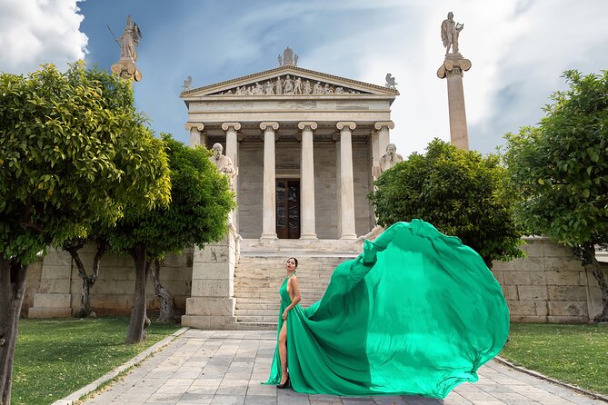Athens: Flying Dress Photoshoot "Express Package" - How This Compares With a Normal Athens Photo Walk