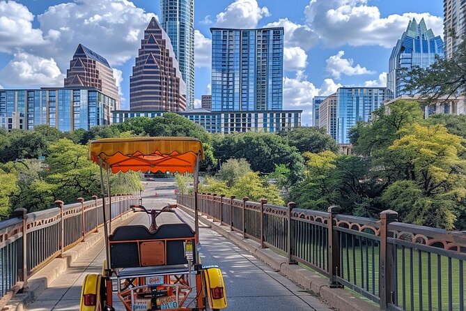 Austin Mural and Instagram Tour by Electric Pedicab - Pfluger Pedestrian Bridge: the best wide-angle view