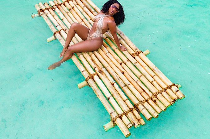Bamboo Raft Drone Photoshoot in Barbados - What you receive after the photographs