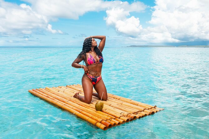 Bamboo Raft Photoshoot + FREE Videos, Shots and Cocktails - Cocktails, fruit, and the island mood