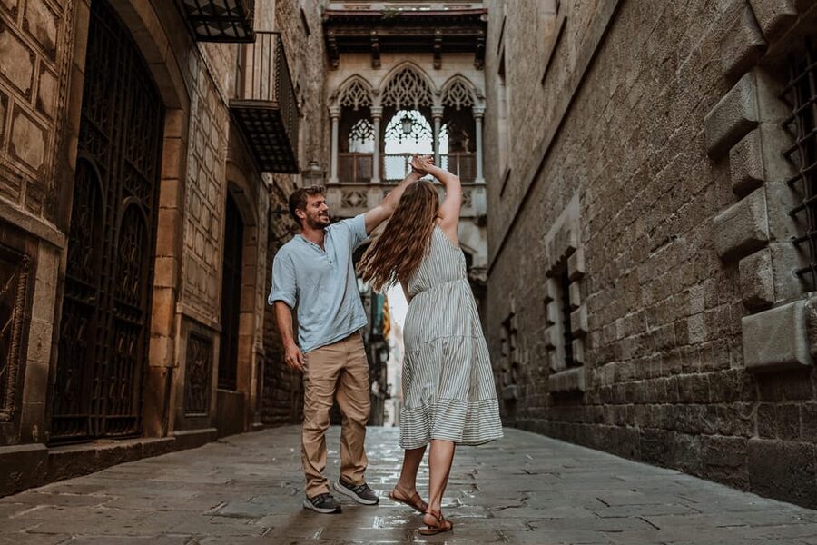 Barcelona: Gothic Quarter Cinematic Photoshoot and Guide - Starting outside Barcelona Cathedral