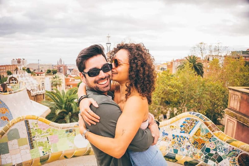 Barcelona: Park Guell Photoshoot - Meeting outside Amanita Gift Shop