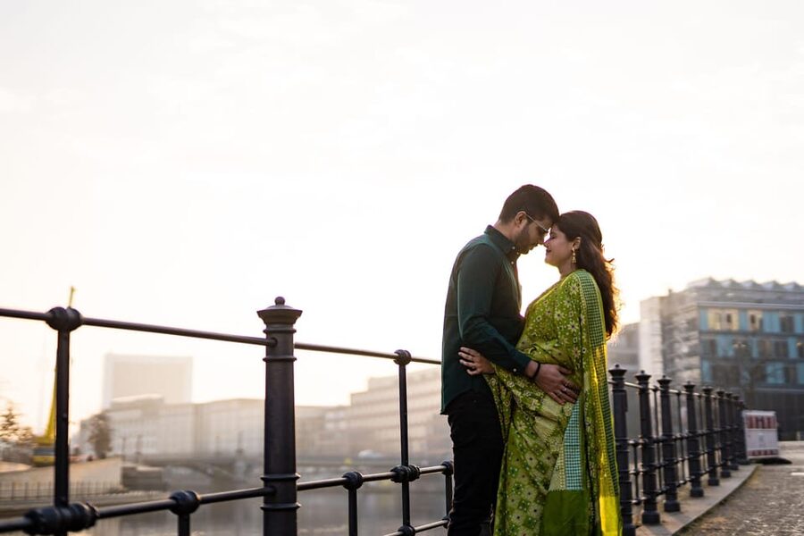 Berlin Love Story: Surprise Proposal Photography Session - The question itself, captured without fuss