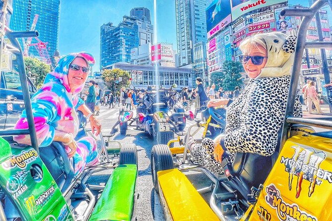 Best Go Kart Experience in Shibuya Crossing with Iconic Photos - Getting ready at Monkey Adventure Kart Shibuya