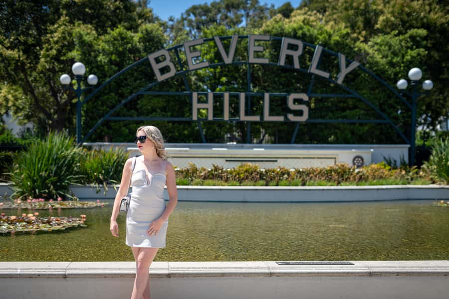 Beverly Hills: Photoshoot with Edited Images - Starting at the Beverly Hills Sign