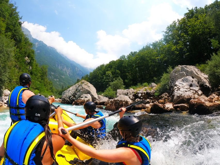 Bovec: Adventure Rafting on Emerald River Soča + FREE photos - Swimming, natural pools, and the homemade raft slide