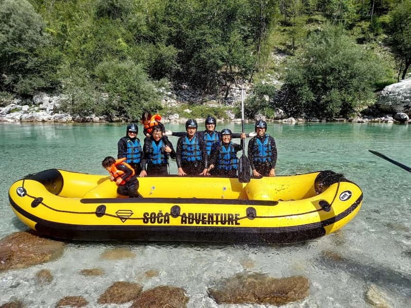Bovec: Kinder Rafting on Soča River from 4years +FREE photos - Building a raft slide