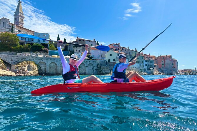 BUBA-Kayak Tours Rovinj FREE-drinks,pictures,snorkeling equipment - The island walk and cliff-jumping choices