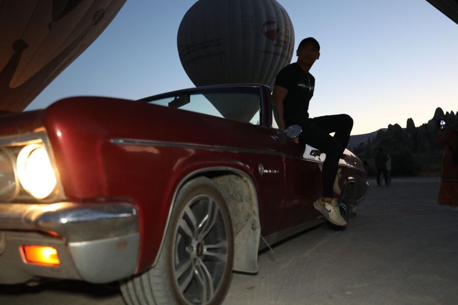 Cappadocia Photo Shoot with Classic Car and Flying Dress - The fourth Cappadocia stop
