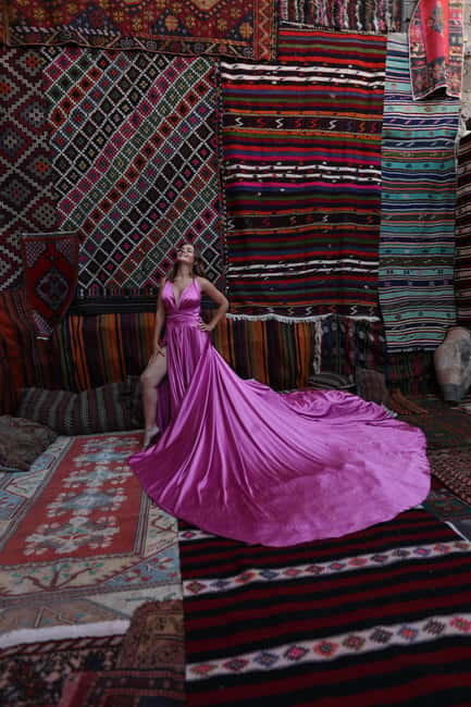 Cappadocia: Photo Shooting With Flying Dress & Carpet House - Inside the carpet house in Göreme