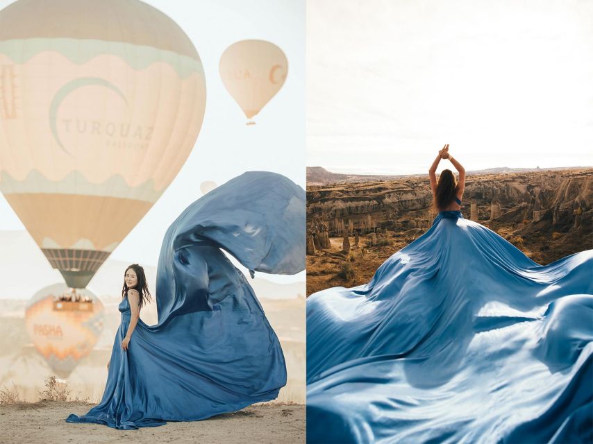 Cappadocia: Photo Shooting With Flying Dresses - Love Valley and the fairy chimneys
