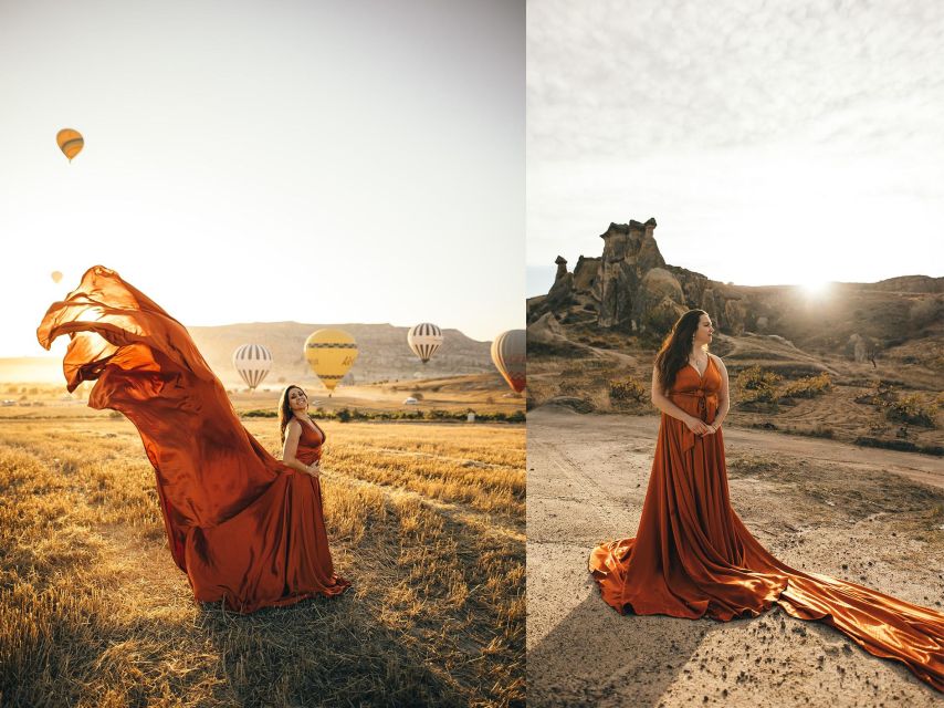Cappadocia: Photo Shooting With Flying Dresses - What you receive after the shoot