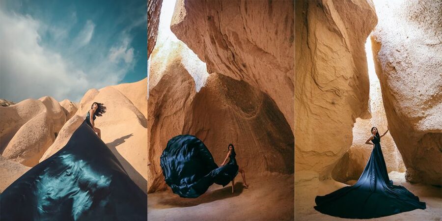 Cappadocia: PhotoShoot with Balloons. Flying Dress included. - Sunrise at Love Valley