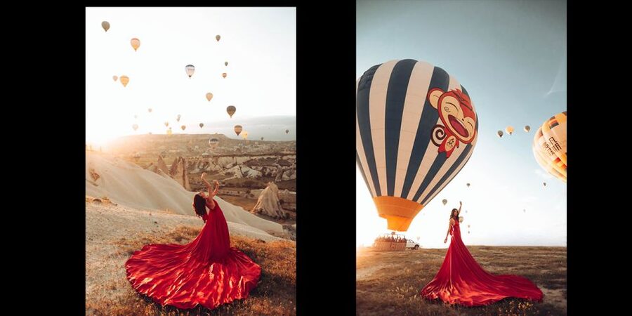 Cappadocia: PhotoShoot with Balloons. Flying Dress included. - What You Receive for $285