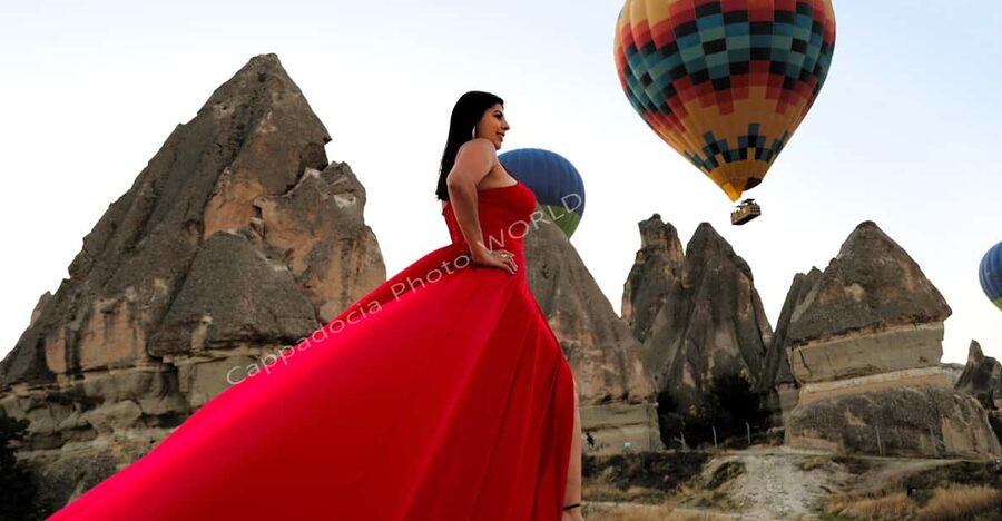 Cappadocia Photoshoot with Flying Dress - What the $177 price includes