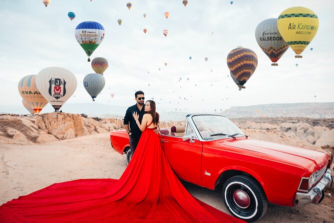 Cappadocia Photoshoot with Flying Dress & Instagram Reels - Rose Valley and the first balloon views