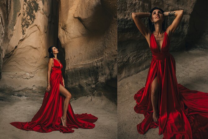 Cappadocia Photoshooting with Flying Dress - What the photographer and assistant add