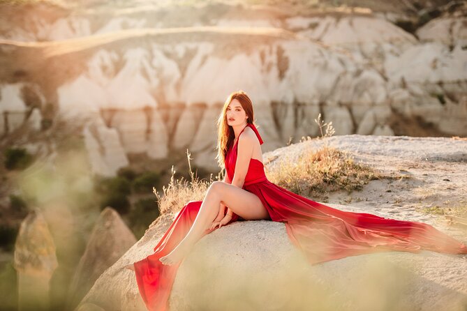 Cappadocia Private Flying Dress & Hot Air Balloon Photoshoot - Why a flying dress session works so well in Cappadocia