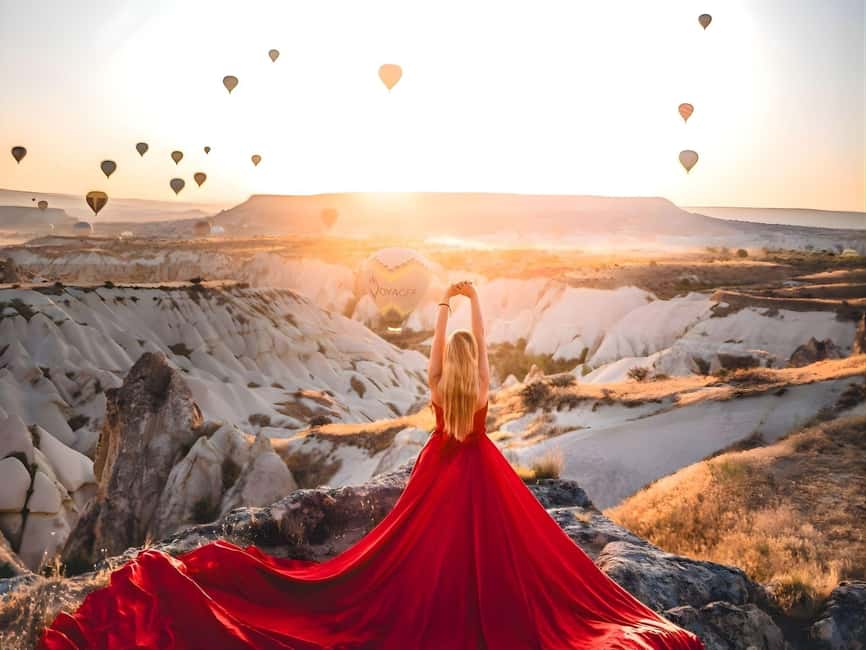 Cappadocia: Private Photo Shoot with Flying Dress & Horses - Hotel pickup keeps the morning simple