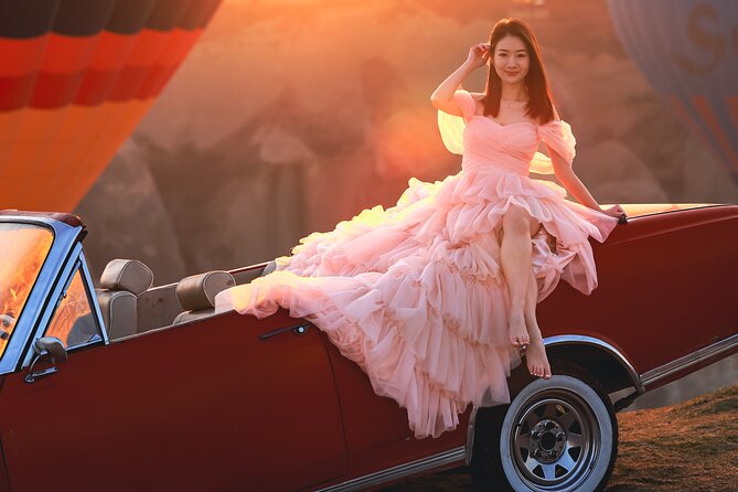 Cappadocia Private Photo Shoot with Flying Dress & Vintage Car - Who will enjoy this experience most