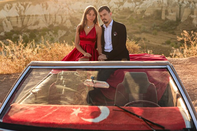 Cappadocia Private Photo Shoot with Flying Dress & Vintage Car - Practical booking advice for the morning
