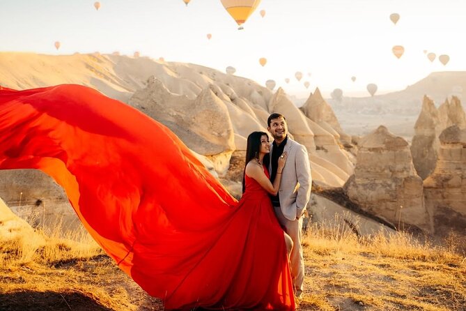 Cappadocia Private Photoshoot with Flying Dress & Classic Car - Emir’s posing guidance helps if you feel awkward