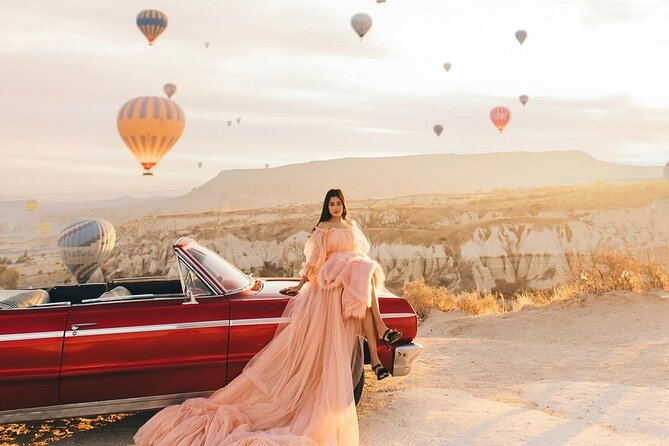 Cappadocia Private Photoshoot with Flying Dress & Classic Car - The flying dress is the main visual attraction
