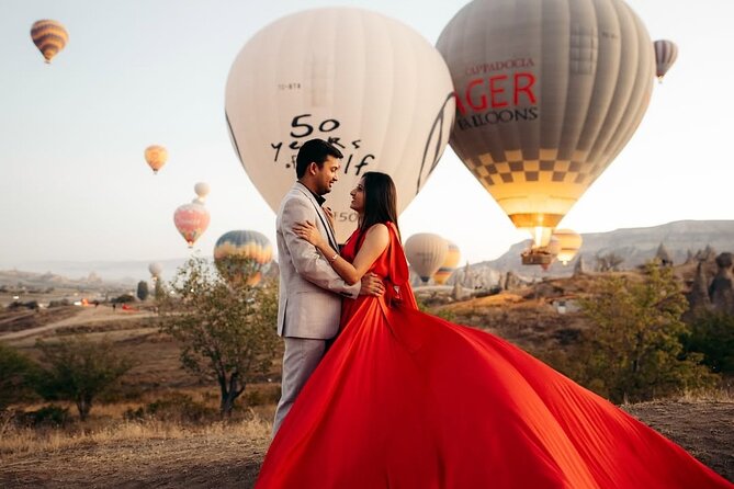 Cappadocia Private Photoshoot with Flying Dress & Classic Car - Hotel pickup makes an early start easier