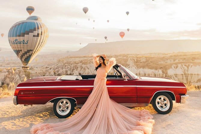 Cappadocia Private Photoshoot with Flying Dress & Classic Car - A private two-hour session keeps the mood relaxed