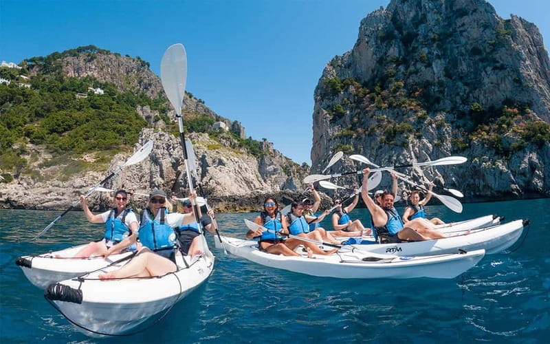 Capri: Caves and Beaches Kayaking Tour with GoPro Photos - Green Caves and the changing light