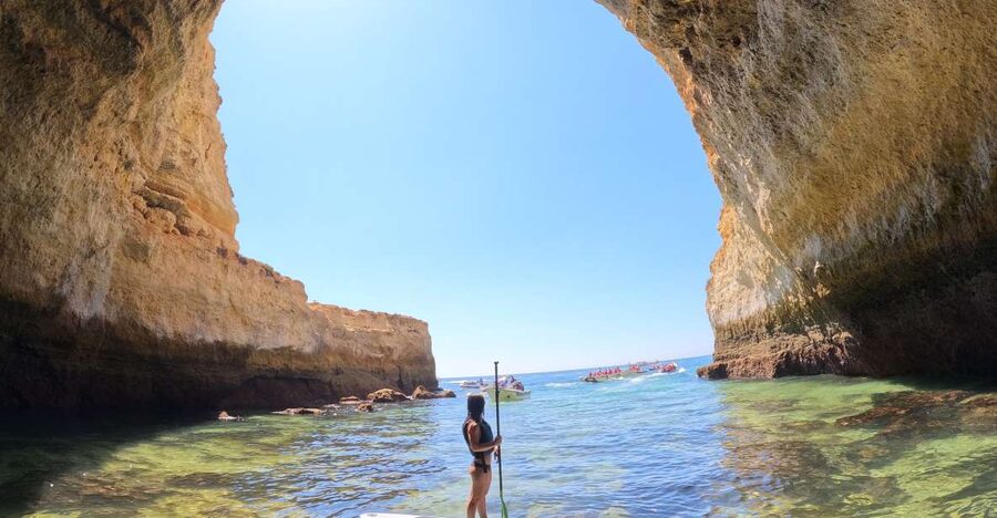 Carvoeiro: Benagil Cave Kayak Tour with 4k Photos - The caves between Carvalho and Benagil