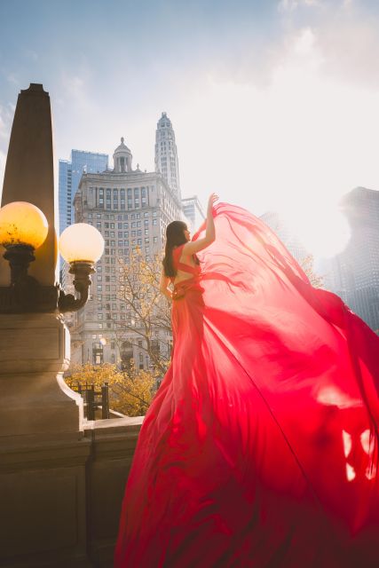 Chicago Luxury Flying Dress Photoshoot - Who will enjoy this experience most?