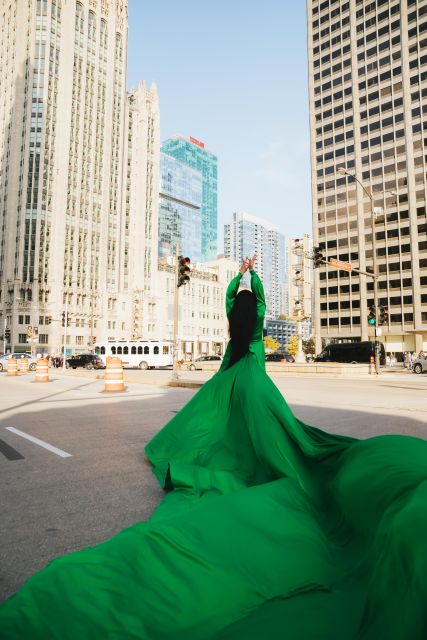 Chicago Luxury Flying Dress Photoshoot - Booking advice for a smooth session