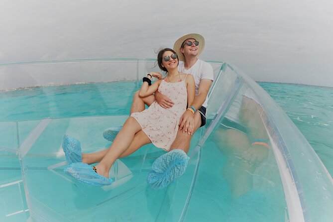 Clear Boat Tour in Cancun 1.5 hours great for pictures - The Clear Hull Is the Main Attraction