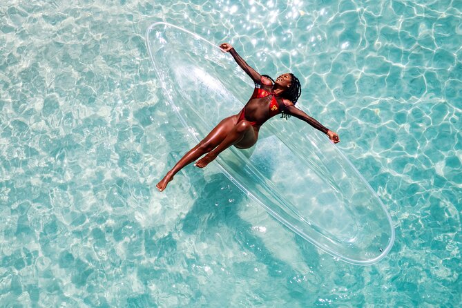 Clear Kayak Drone Photoshoot in Grenada - Arriving at Barmorne Rouge Beach