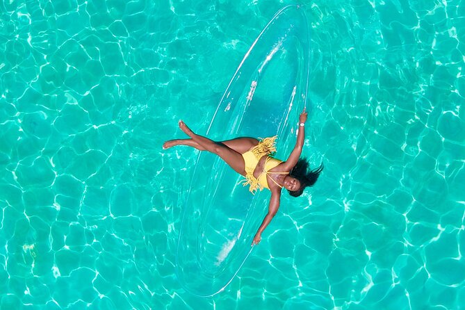 Clear Kayak Photoshoot in Nassau ,Bahamas. - How the drone photography works