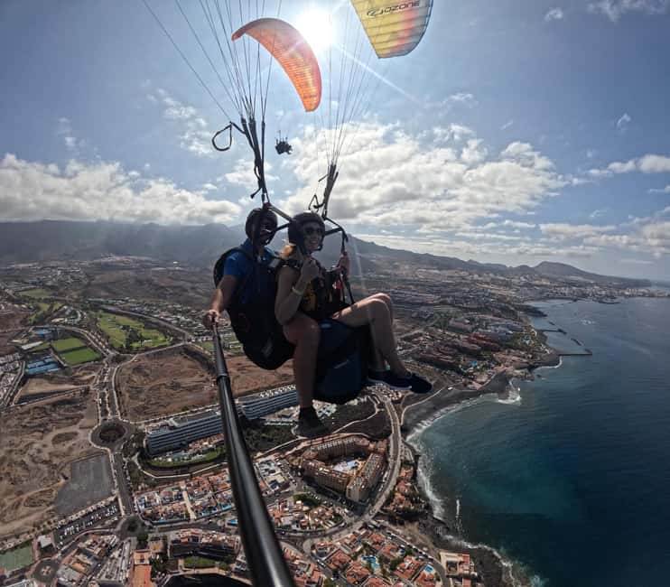 Costa Adeje, Paragliding with pick up service and 5 free photos! - Leaving Adeje by air