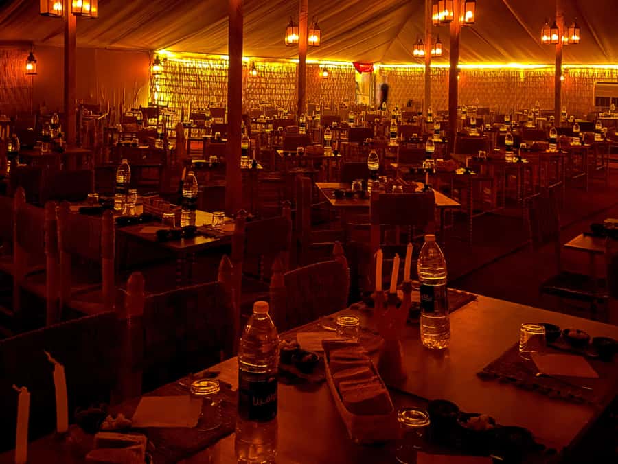 Dinner Show at Agafay desert & Traditional Outfit Photoshoot - Choosing a Caftan for the Camera