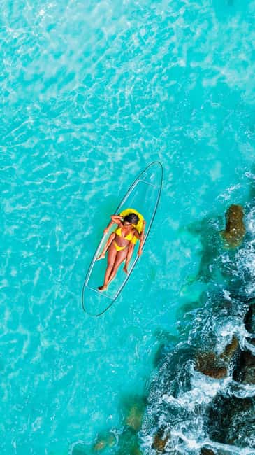Drone Clear Kayak Barbados Photoshoot - Why the clear kayak works so well from above