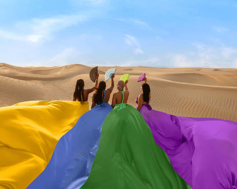 Dubai: Flying Dress Photoshoot Experience - The drive from Dubai to the desert