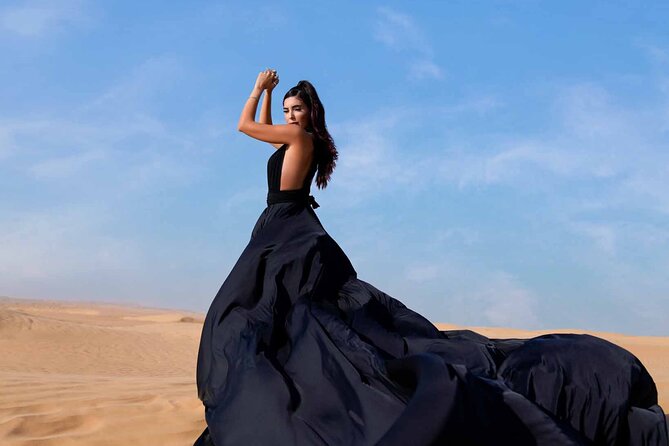 Dubai Flying Dress Private Photoshoot in the Desert - Your photos: every original plus five polished edits