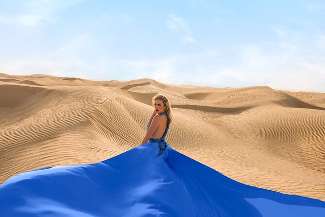Dubai Flying Dress Private Photoshoot in the Desert - Booking, timing, and weather advice