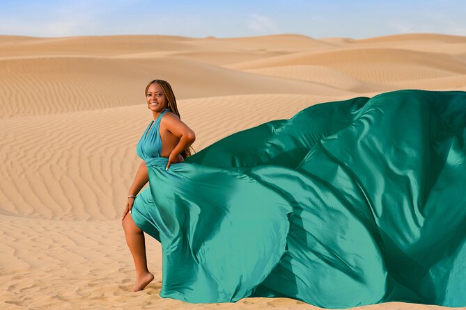 Dubai Flying Dress Private Photoshoot in the Desert - Private pickup and the ride to the dunes