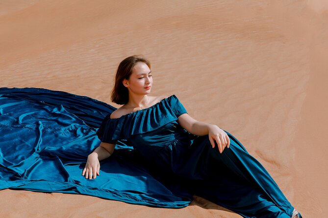 Dubai: Flying Dress with Photography and Exciting Dune Activities - From Dubai hotels to the red dunes of Lahbab